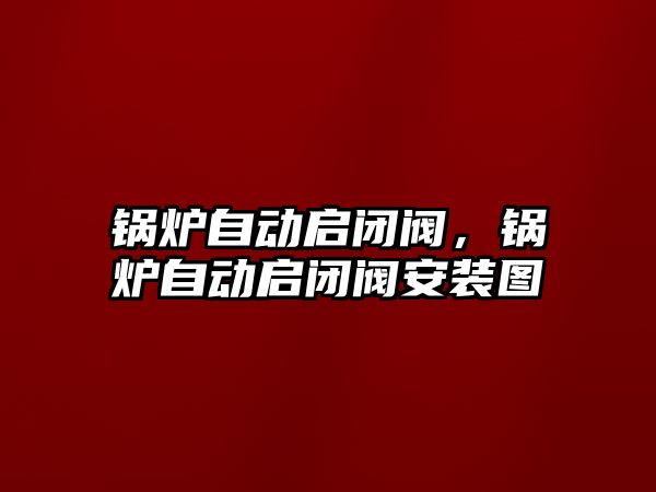 鍋爐自動啟閉閥，鍋爐自動啟閉閥安裝圖