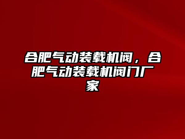 合肥氣動裝載機閥，合肥氣動裝載機閥門廠家