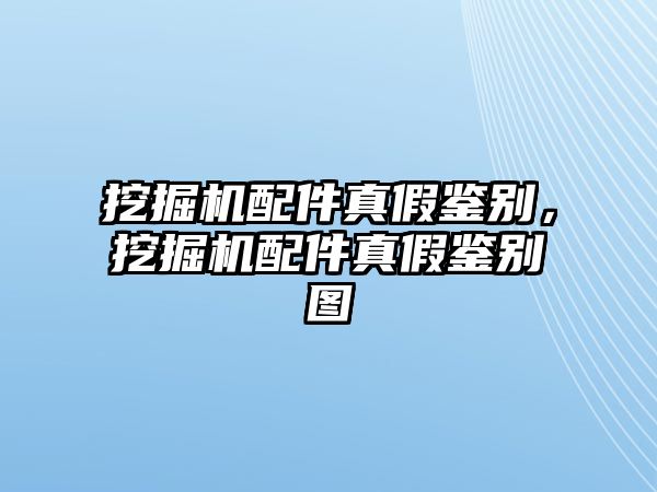 挖掘機(jī)配件真假鑒別，挖掘機(jī)配件真假鑒別圖