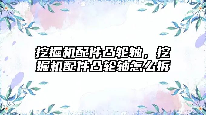 挖掘機(jī)配件凸輪軸，挖掘機(jī)配件凸輪軸怎么拆