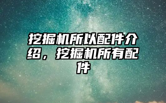 挖掘機(jī)所以配件介紹，挖掘機(jī)所有配件
