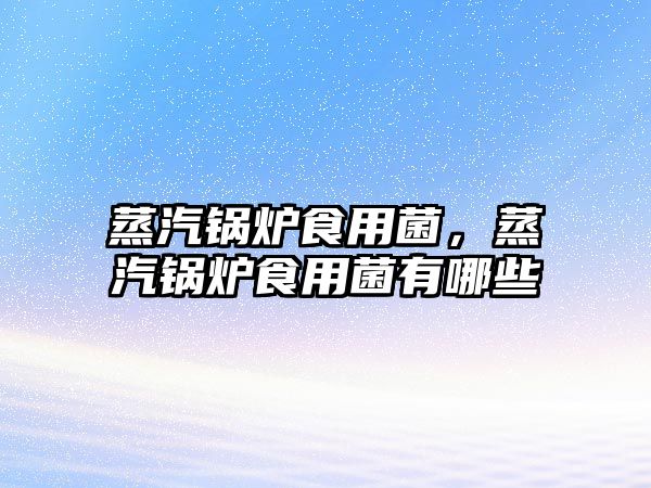 蒸汽鍋爐食用菌，蒸汽鍋爐食用菌有哪些
