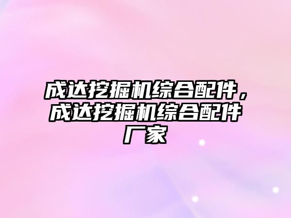 成達挖掘機綜合配件，成達挖掘機綜合配件廠家