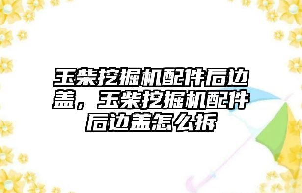 玉柴挖掘機(jī)配件后邊蓋，玉柴挖掘機(jī)配件后邊蓋怎么拆