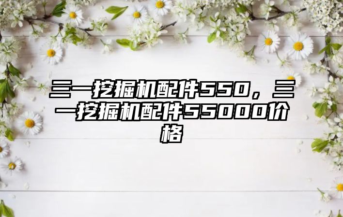 三一挖掘機(jī)配件550，三一挖掘機(jī)配件55000價(jià)格