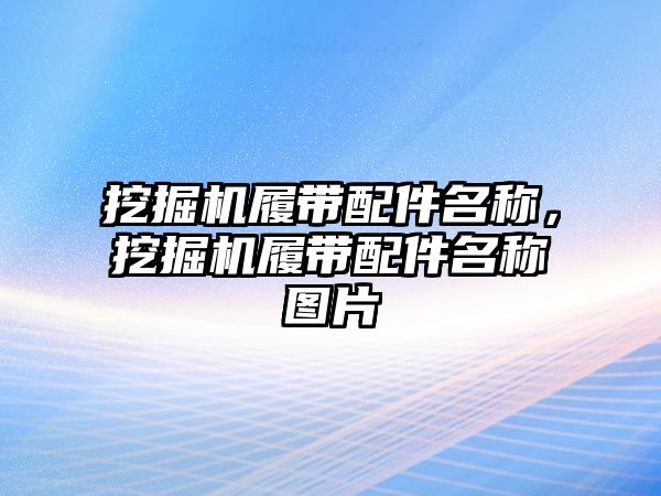 挖掘機(jī)履帶配件名稱，挖掘機(jī)履帶配件名稱圖片