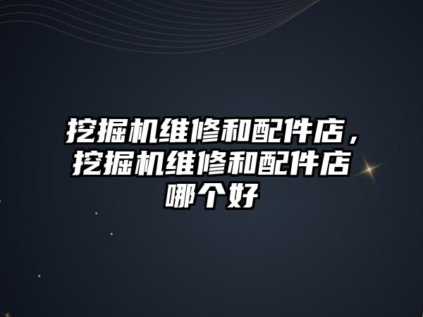 挖掘機維修和配件店，挖掘機維修和配件店哪個好