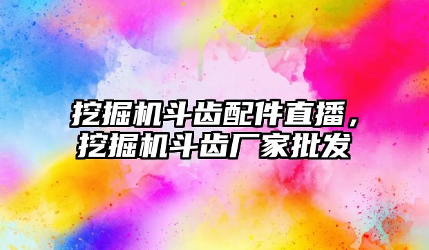 挖掘機(jī)斗齒配件直播，挖掘機(jī)斗齒廠家批發(fā)