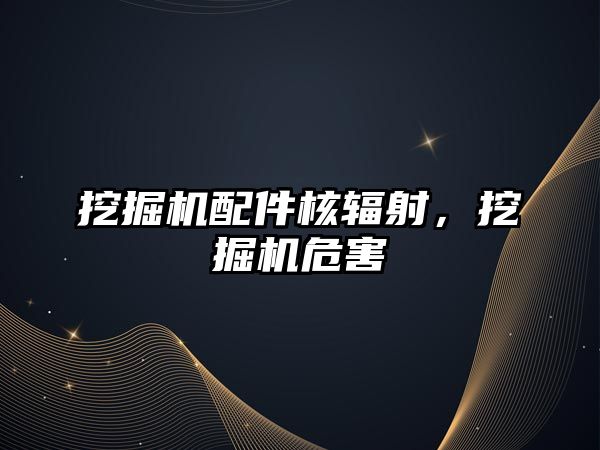 挖掘機配件核輻射，挖掘機危害