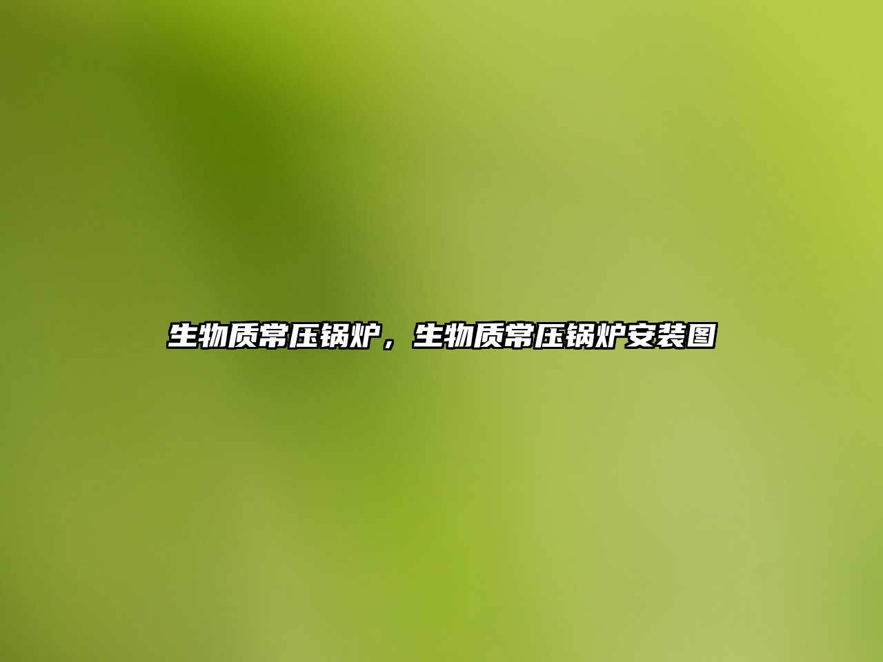 生物質(zhì)常壓鍋爐，生物質(zhì)常壓鍋爐安裝圖