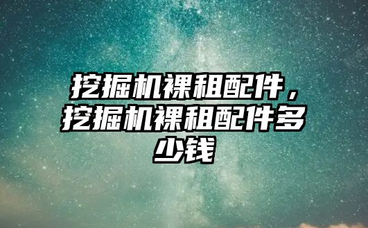 挖掘機(jī)裸租配件，挖掘機(jī)裸租配件多少錢
