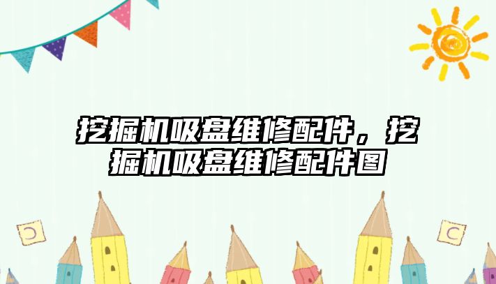 挖掘機(jī)吸盤維修配件，挖掘機(jī)吸盤維修配件圖