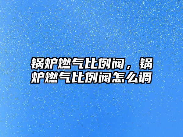 鍋爐燃氣比例閥，鍋爐燃氣比例閥怎么調(diào)