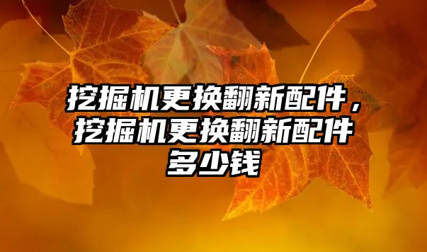 挖掘機(jī)更換翻新配件，挖掘機(jī)更換翻新配件多少錢