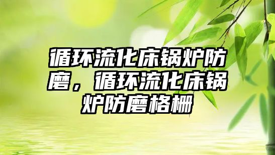 循環(huán)流化床鍋爐防磨，循環(huán)流化床鍋爐防磨格柵