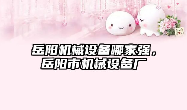岳陽機(jī)械設(shè)備哪家強(qiáng)，岳陽市機(jī)械設(shè)備廠
