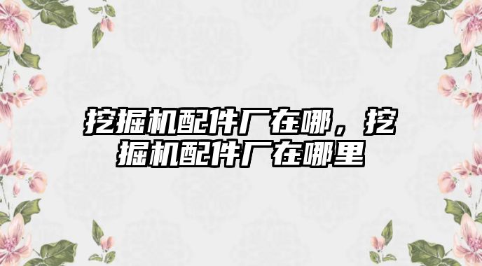挖掘機(jī)配件廠在哪，挖掘機(jī)配件廠在哪里