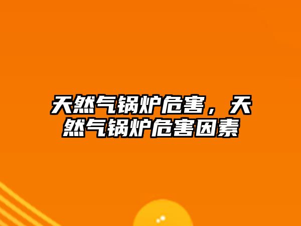 天然氣鍋爐危害，天然氣鍋爐危害因素
