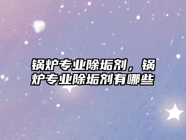鍋爐專業(yè)除垢劑，鍋爐專業(yè)除垢劑有哪些