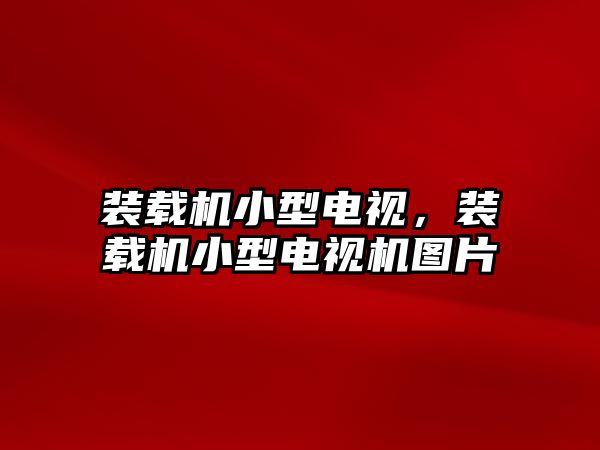 裝載機(jī)小型電視，裝載機(jī)小型電視機(jī)圖片