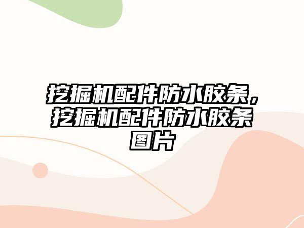 挖掘機配件防水膠條，挖掘機配件防水膠條圖片