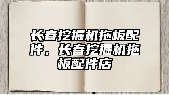 長春挖掘機拖板配件，長春挖掘機拖板配件店