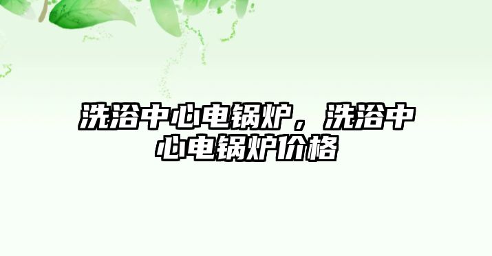 洗浴中心電鍋爐，洗浴中心電鍋爐價(jià)格