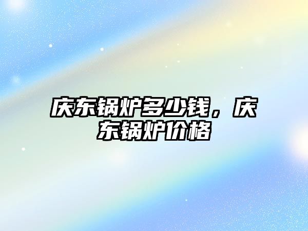 慶東鍋爐多少錢，慶東鍋爐價格