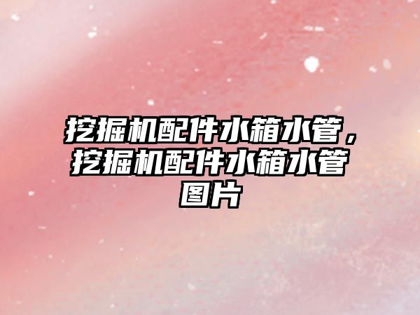 挖掘機(jī)配件水箱水管，挖掘機(jī)配件水箱水管圖片