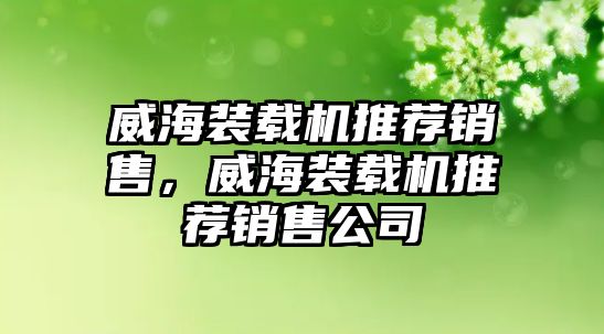 威海裝載機推薦銷售，威海裝載機推薦銷售公司