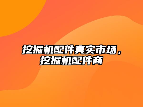 挖掘機(jī)配件真實(shí)市場(chǎng)，挖掘機(jī)配件商