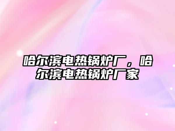 哈爾濱電熱鍋爐廠，哈爾濱電熱鍋爐廠家