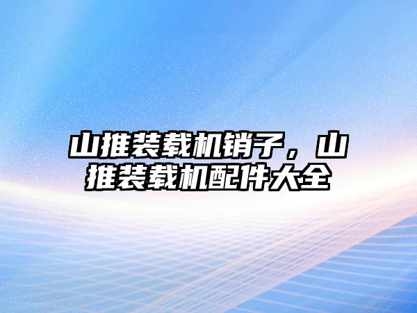 山推裝載機(jī)銷子，山推裝載機(jī)配件大全