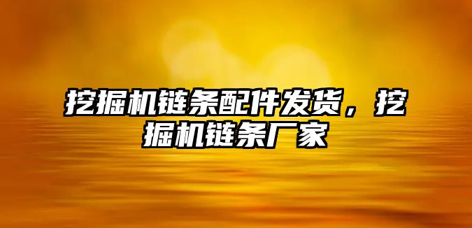 挖掘機鏈條配件發(fā)貨，挖掘機鏈條廠家