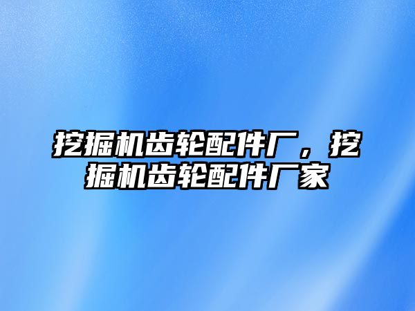 挖掘機(jī)齒輪配件廠，挖掘機(jī)齒輪配件廠家
