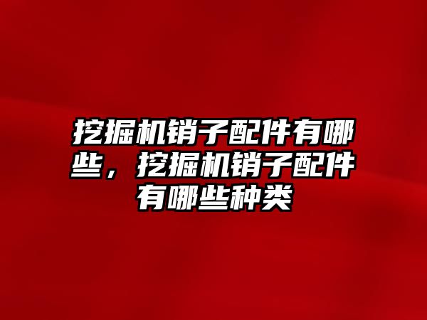 挖掘機銷子配件有哪些，挖掘機銷子配件有哪些種類