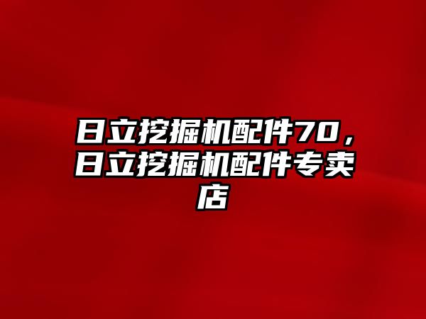 日立挖掘機配件70，日立挖掘機配件專賣店