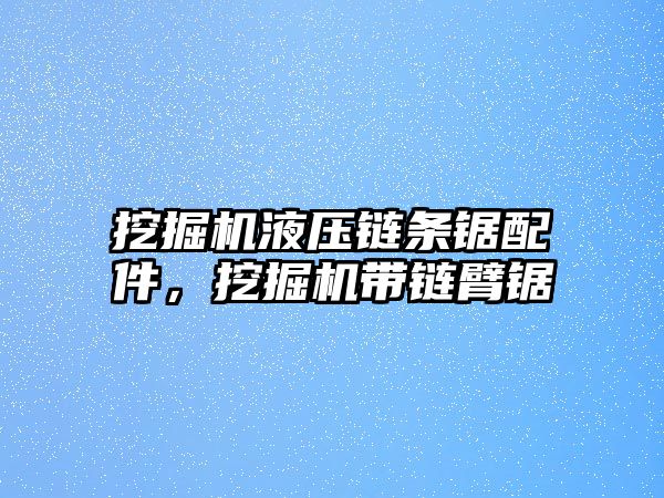 挖掘機(jī)液壓鏈條鋸配件，挖掘機(jī)帶鏈臂鋸