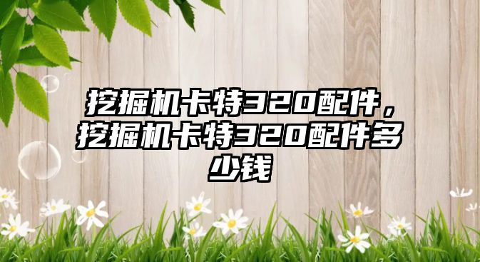 挖掘機卡特320配件，挖掘機卡特320配件多少錢