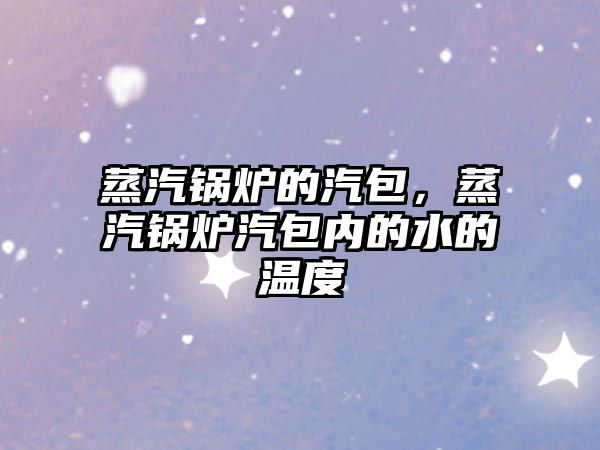 蒸汽鍋爐的汽包，蒸汽鍋爐汽包內(nèi)的水的溫度