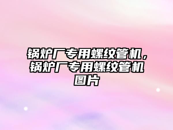 鍋爐廠專用螺紋管機，鍋爐廠專用螺紋管機圖片