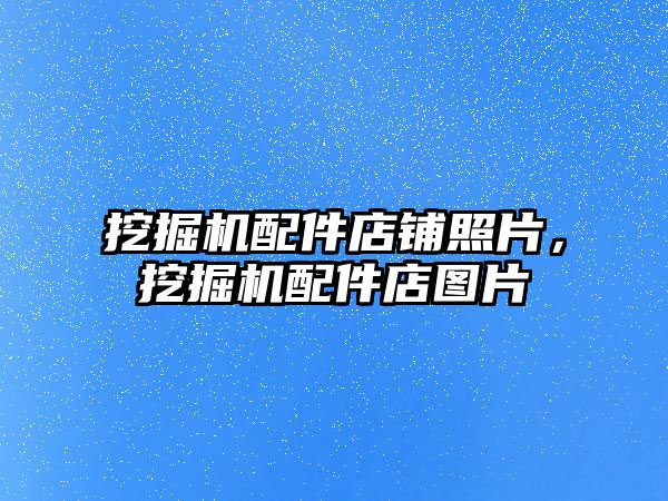 挖掘機(jī)配件店鋪照片，挖掘機(jī)配件店圖片