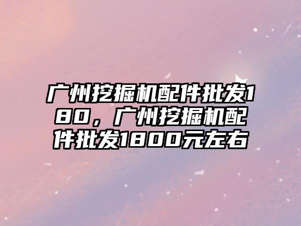 廣州挖掘機(jī)配件批發(fā)180，廣州挖掘機(jī)配件批發(fā)1800元左右