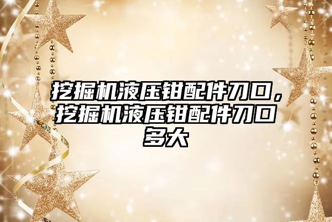 挖掘機液壓鉗配件刀口，挖掘機液壓鉗配件刀口多大