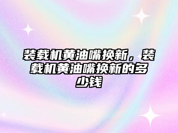 裝載機黃油嘴換新，裝載機黃油嘴換新的多少錢