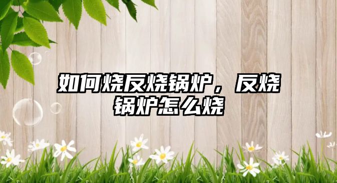 如何燒反燒鍋爐，反燒鍋爐怎么燒