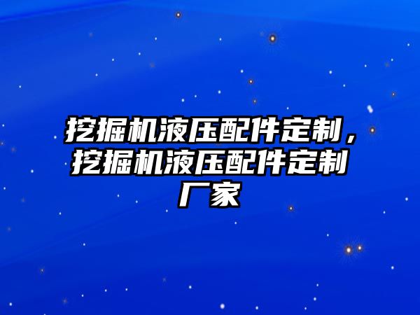 挖掘機(jī)液壓配件定制，挖掘機(jī)液壓配件定制廠家