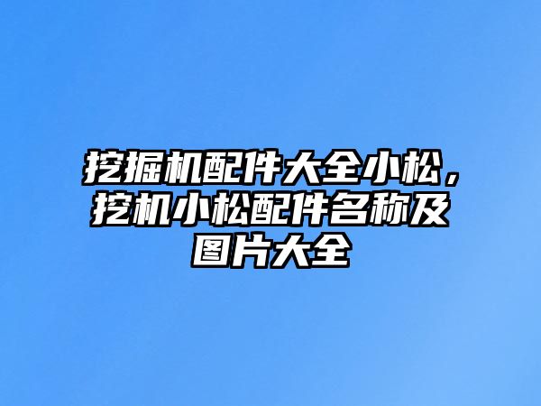 挖掘機配件大全小松，挖機小松配件名稱及圖片大全