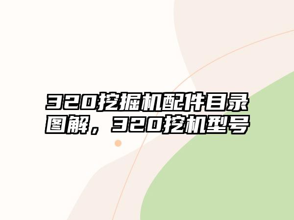 320挖掘機(jī)配件目錄圖解，320挖機(jī)型號(hào)