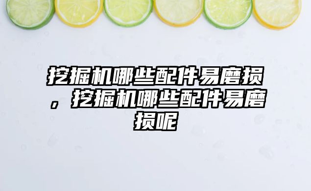 挖掘機(jī)哪些配件易磨損，挖掘機(jī)哪些配件易磨損呢
